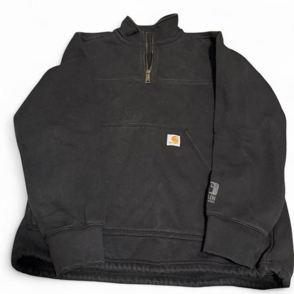Carhartt Black Half-Zip Work Fleece Pullover